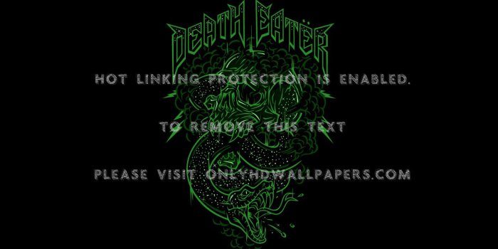 1440x900 skulls snakes harry potter