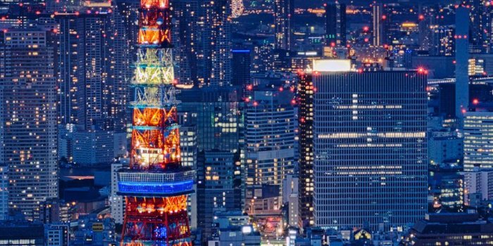 950x1689 Download Tokyo Tower Japan Night Cityscape Free Pure 4K Ultra HD