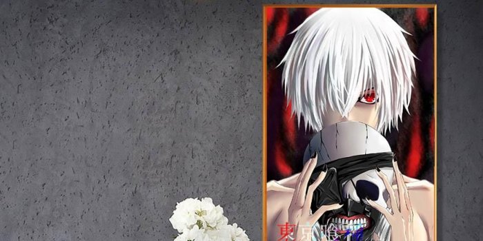 880x1000 Japanese anime Tokyo Ghoul coated paper poster Cafe creative wallpaper  interior decoration