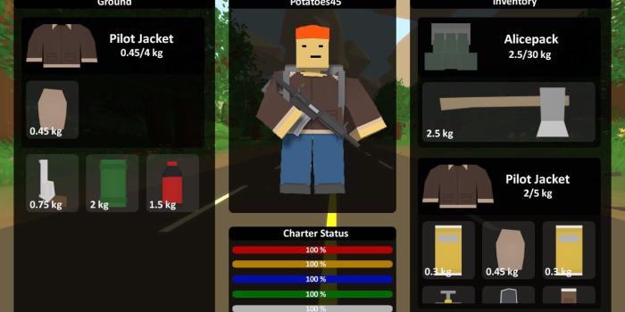 1366x768 My vision inventory Unturned II : unturned