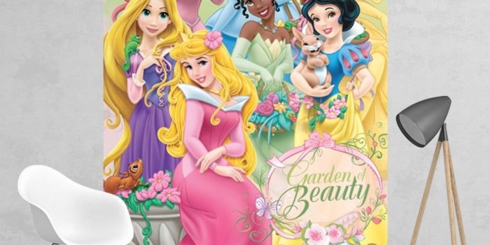 1000x1000 Disney Princess Ariel Snow White Bell Sleeping Beauty Feature Wallpaper  Mural | 158cm x 232cm