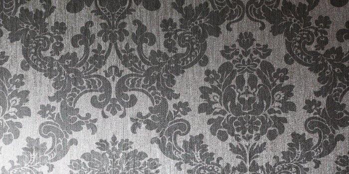 1280x1280 Foil Damask Silver