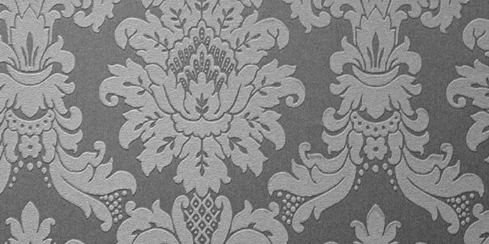 1000x1000 Arthouse Vintage Messina Damask Wallpaper - Silver 261004 | Decor