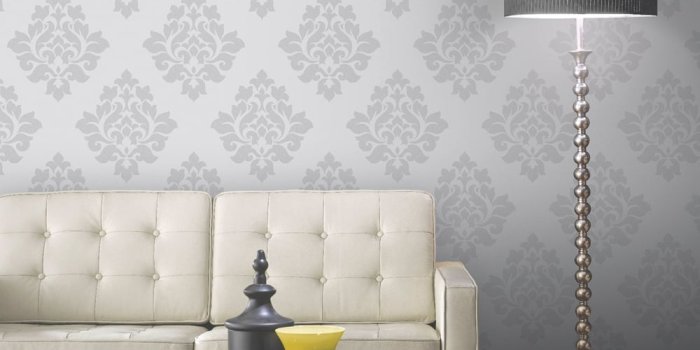 1000x1000 Arthouse Arthouse Vintage Capulet Damask Pattern Wallpaper Metallic  Textured Glitter 891801