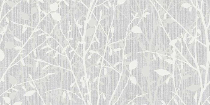 1000x1000 Silver Retro Leaf Wallpaper - home decor photos gallery