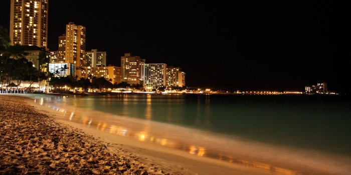 1920x1200 Beach At Night Wallpaper HD. | Nature Wallpaper Picture Beautiful