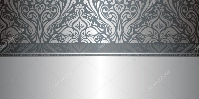 1024x957 Silver Luxury Vintage Wallpaper — Stock Vector © Erinvilar 23884899