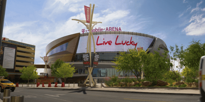 1920x1080 LAS VEGAS - Circa April, 2017 - A daytime establishing shot of T-Mobile  Arena, home to the Las Vegas Golden Knights. Stock Video Footage -  Storyblocks
