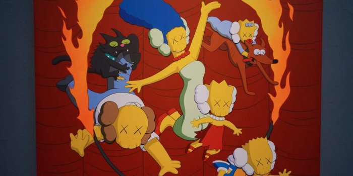 1280x850 Kaws Painting Elegant Openings Kaws Pafa Pennsylvania Academy Of
