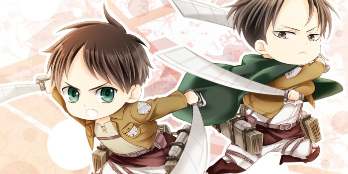 1412x1000 Eren and Levi - Levi 'Rivaille' (Shingeki no Kyojin) Wallpaper