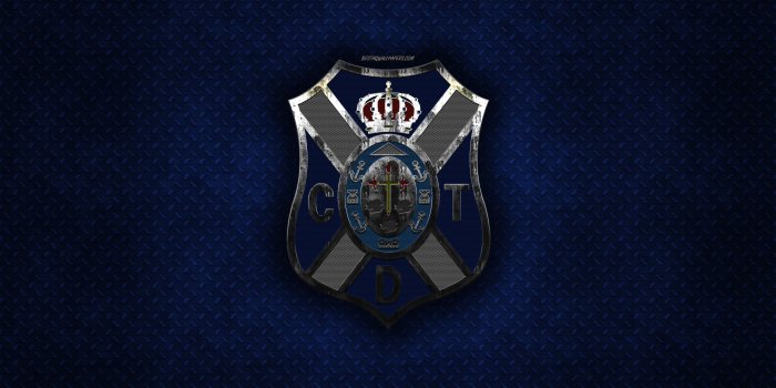 2560x1600 Download wallpapers CD Tenerife, Spanish football club, blue metal