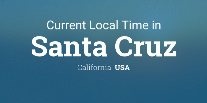 1366x768 Current Local Time in Santa Cruz, California, USA