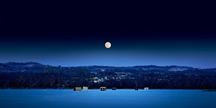 1920x1080 Beautiful Winter Night Wallpaper