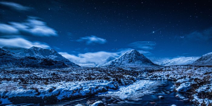 2560x1080 1292 winter night sky wallpaper