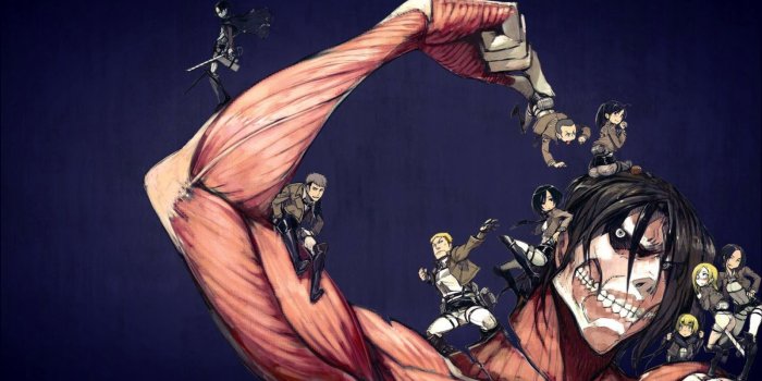 1600x900 attack on titan hd wallpaper levi eren rogue titan hd wallpaper