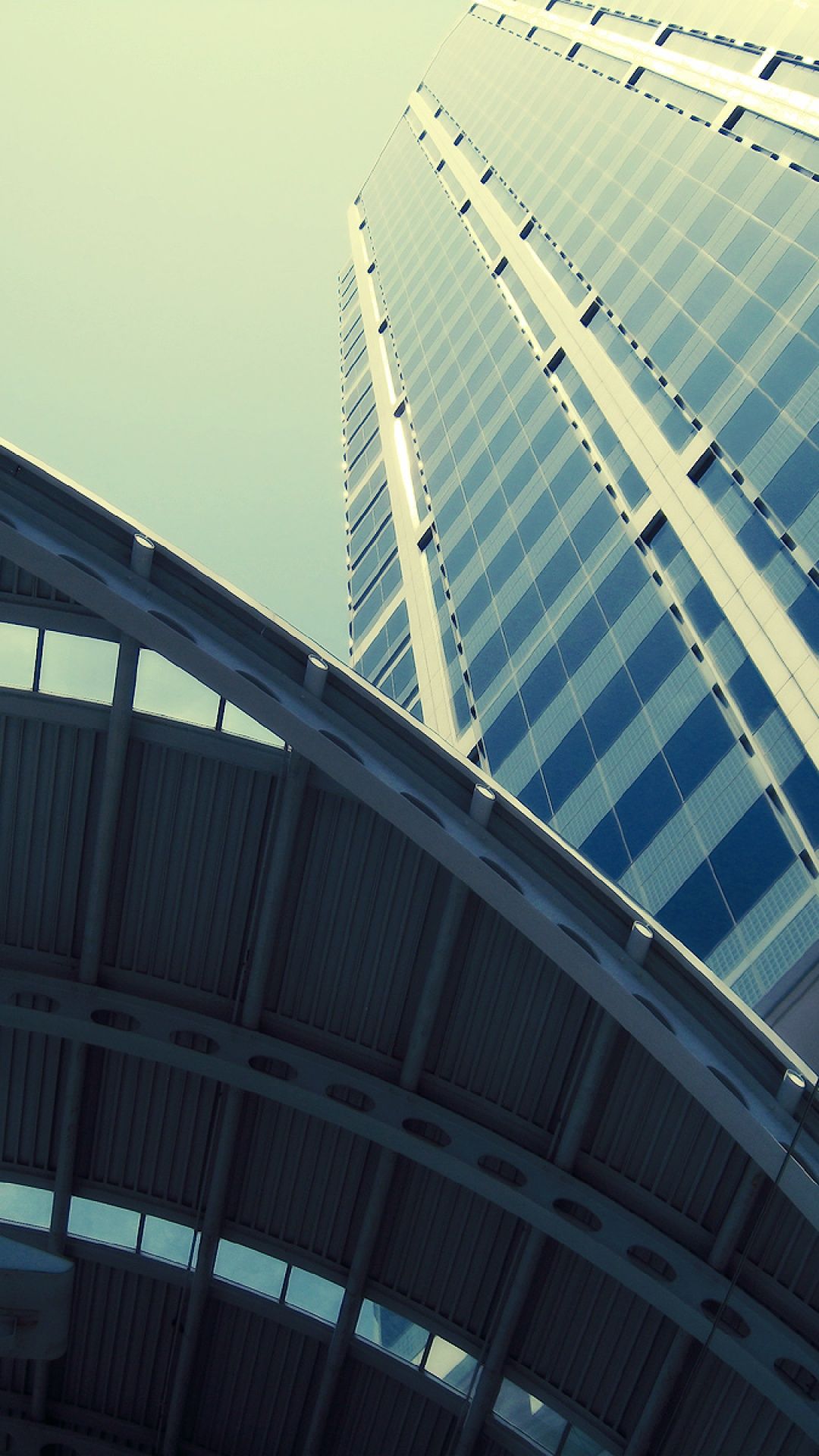 1080x1920 Tall Glass Building Look Up iPhone 6 Plus HD Wallpaper HD - Free