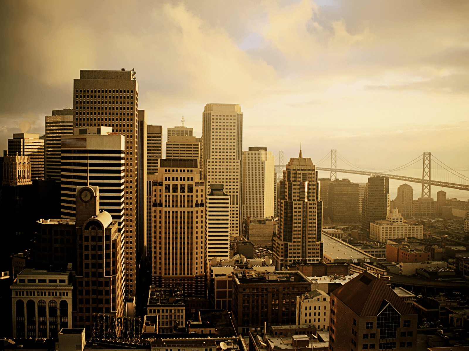 1600x1200 Vintage San Francisco Skyline Wallpaper, The Weird World of