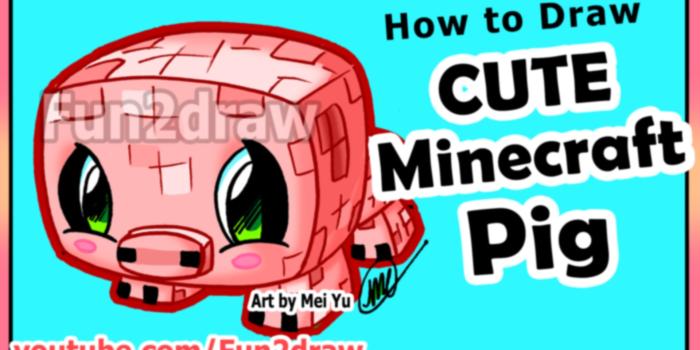1920x1080 How To Draw Minecraft Characters - Pig + Fun Extra Draw | Doovi