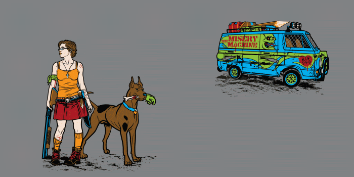 1902x1200 zombies, Velma, Scooby Doo, alternative art, Travis, alternative