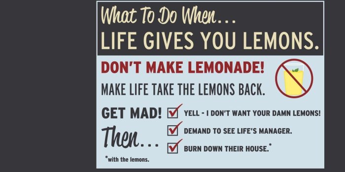 1919x1037 Life Give You Lemons post, quote HD wallpaper | Wallpaper Flare