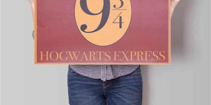 900x900 Harry Potter HOGWARTS EXPRESS Vintage Poster Wall Sticker Wallpaper Art  cafe bar pub home decoration Retro Paper 45.5x31.5cm