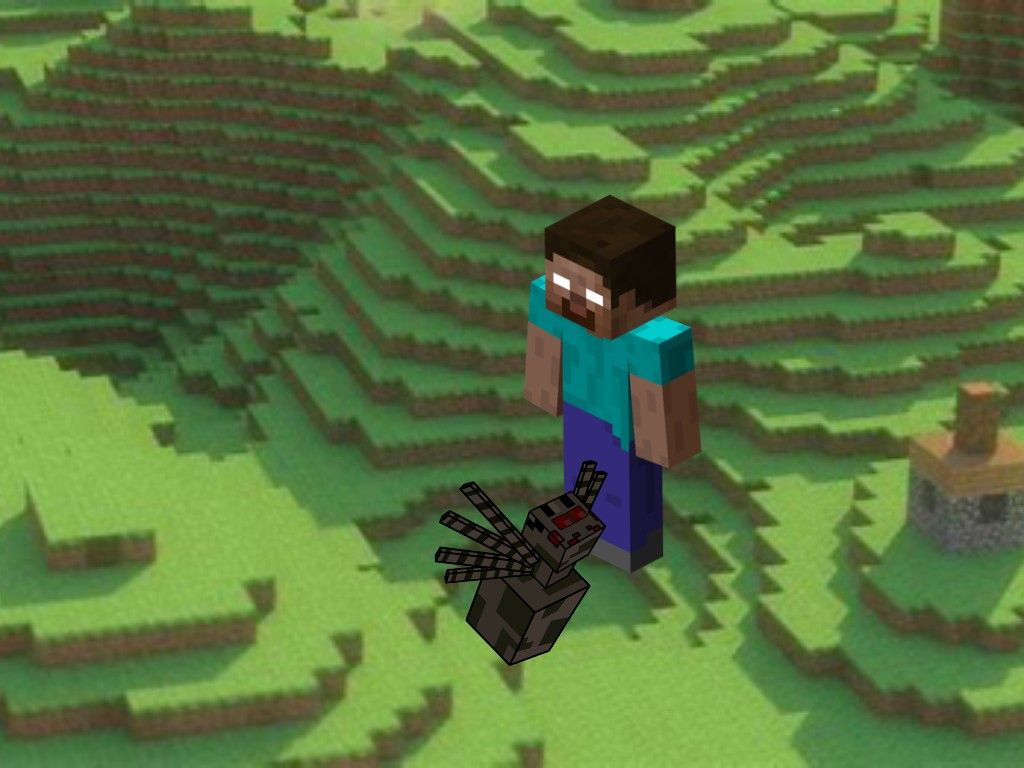 1024x768 steve vs herobrine | Tynker