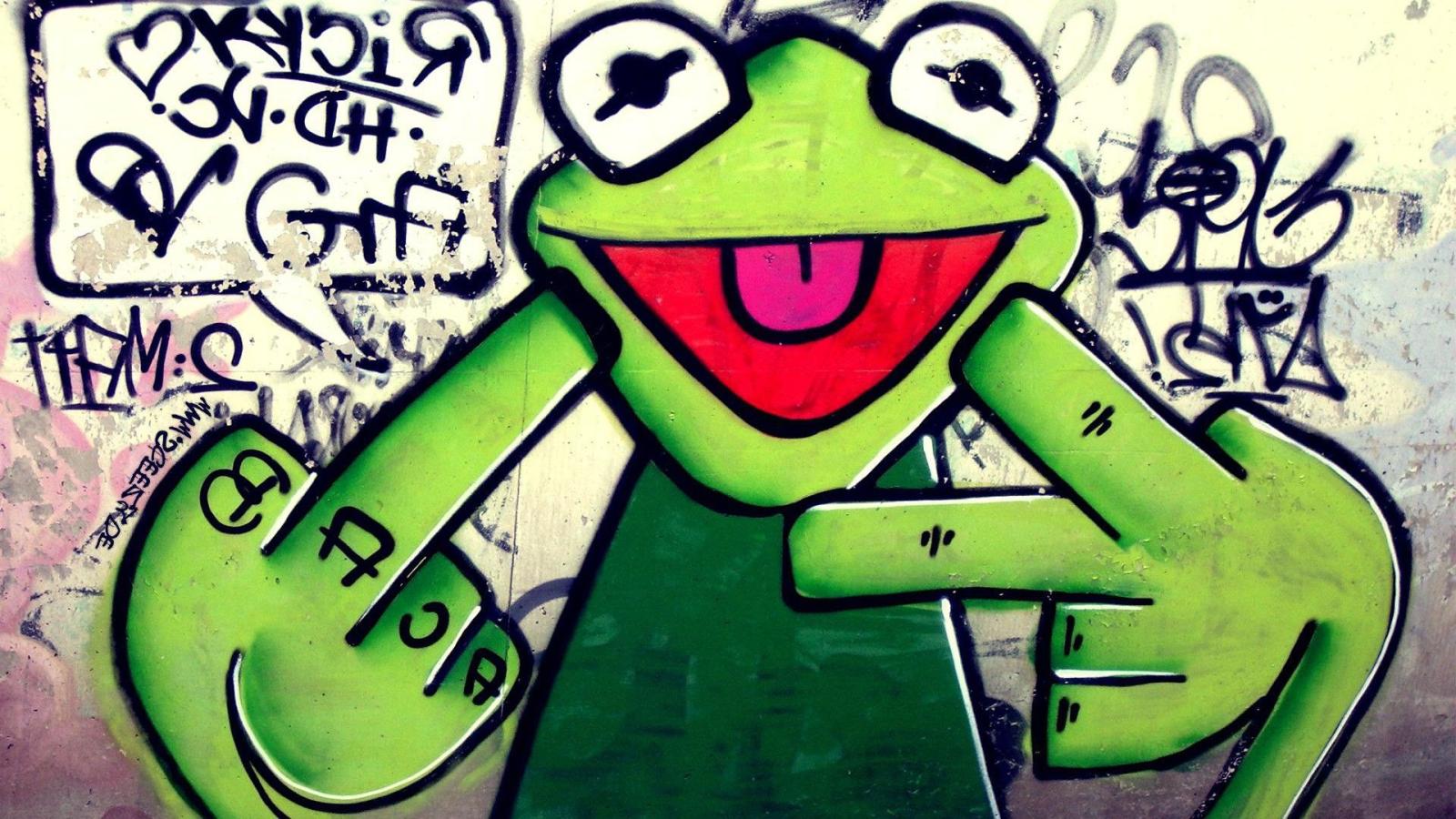 1920x1080 Artistic Frog Graffiti Wallpaper Graffiti Wallpaper | JUST PICS