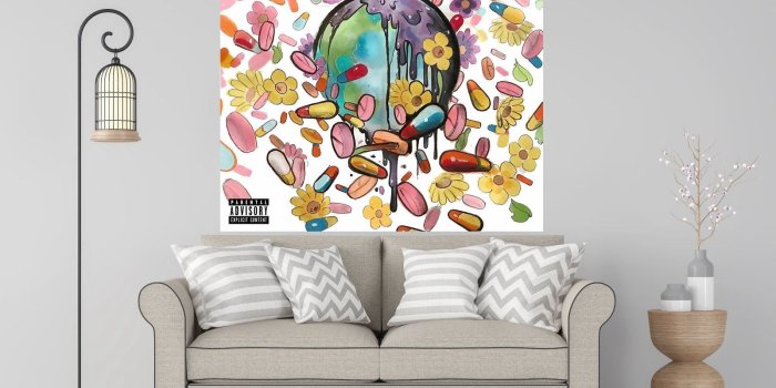 1600x1200 Future & Juice WRLD Present... WRLD on Drugs Poster Album Cover Wall Decor  Art Print - Size 12x12