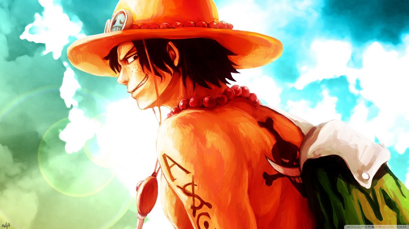 1366x768 One Piece Ace Wallpapers - Top Free One Piece Ace Backgrounds