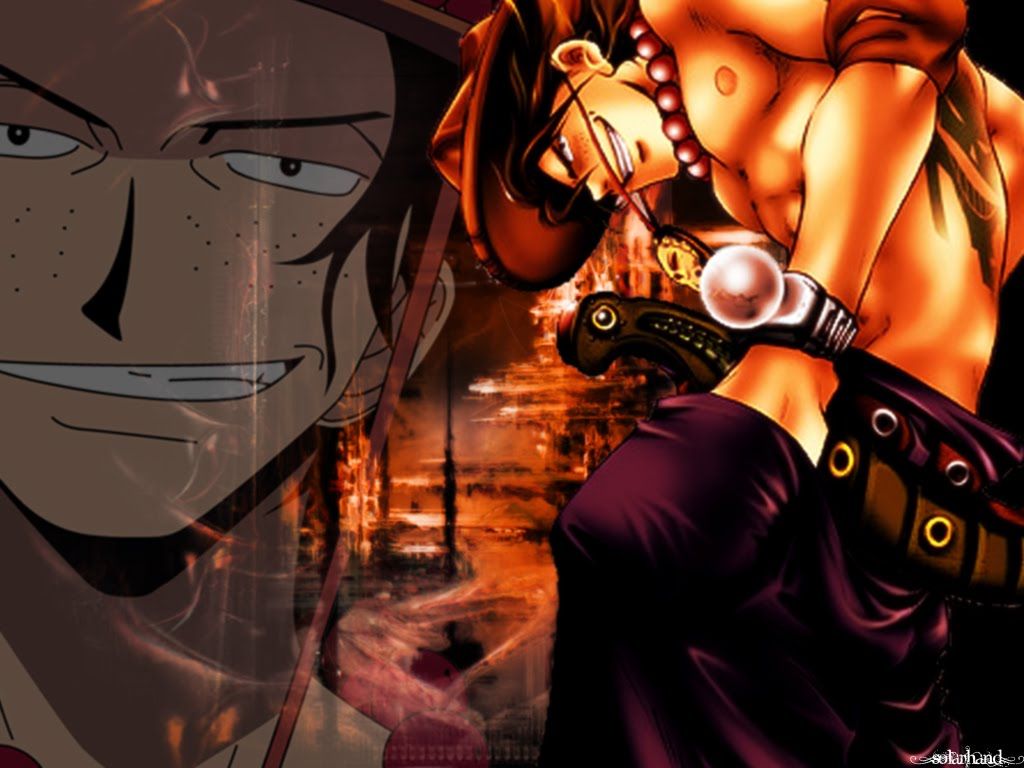 1024x768 Free download portgas d ace wallpaper one piece death anime 3d