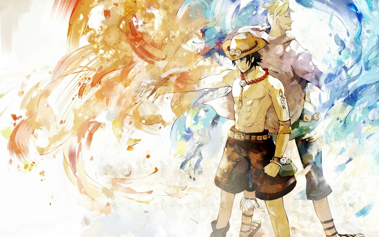 1440x900 Download 1440x900 Wallpaper Artwork, One Piece, Marco, Portgas D