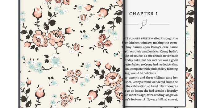 1200x1200 Vintage Pink Rose Wallpaper Skin for the Amazon Kindle Fire 7