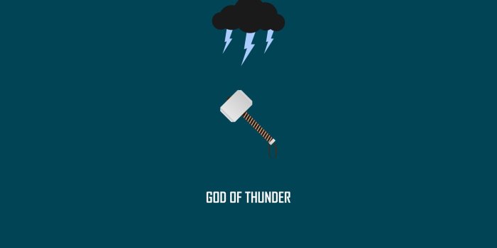 1920x1080 1920x1080 Thor Hammer Mjolnir Marvel Minimal Cloud Lightning HD