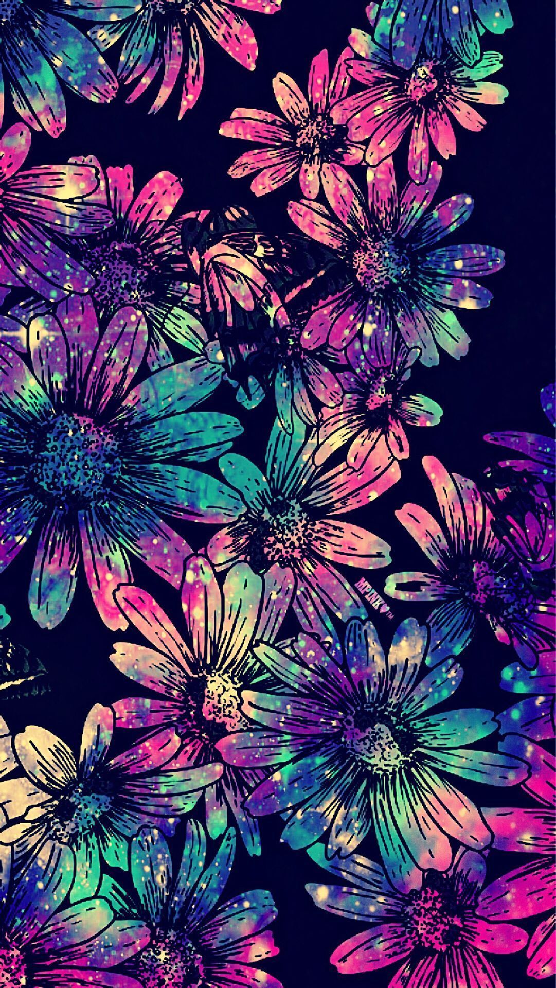 1081x1920 Flower Glitter iPhone Wallpapers - Top Free Flower Glitter iPhone