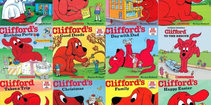 1024x768 Clifford® All Year Pack: Goes to Dog School, Takes a Trip, Clifford