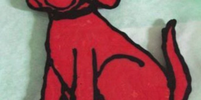 1024x768 Clifford The Big Red Dog Chocolate Transfer - CakeCentral.com
