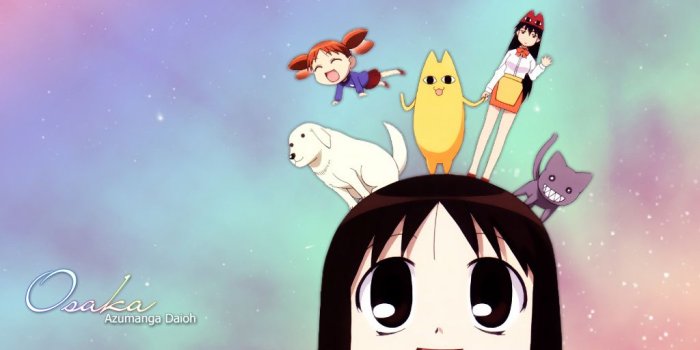 1024x768 Azumanga Daioh Wallpaper: Far-Out Osaka - Minitokyo
