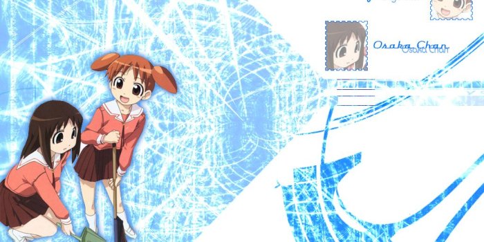 1024x768 Azumanga Daioh Wallpaper: Osaka and Chiyo - Minitokyo