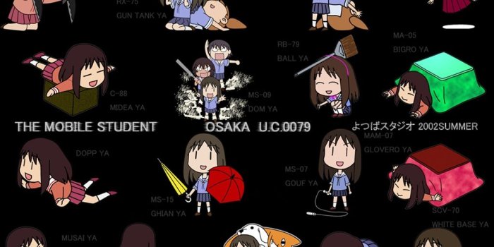 1024x768 azumanga daioh chiyo father kagura kasuga ayumu mihama chiyo mobile