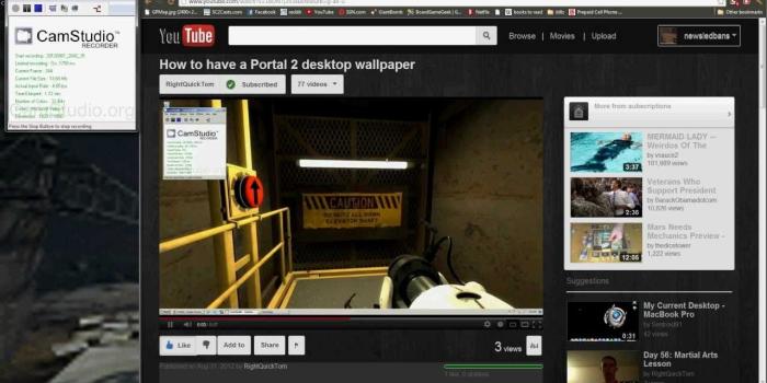 1280x720 Portal wallpaper. Speed Art - Portal 2 Wallpaper