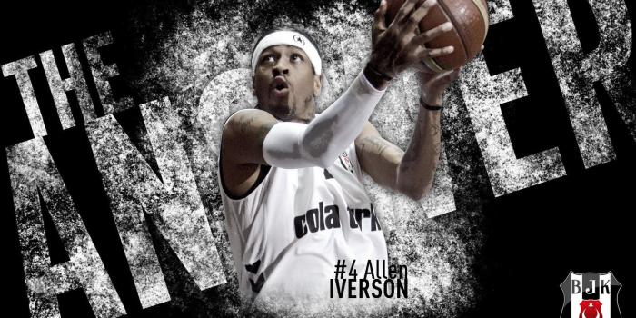 1600x1000 Allen Iverson poster, Allen Iverson, basketball, Besiktas J.K.