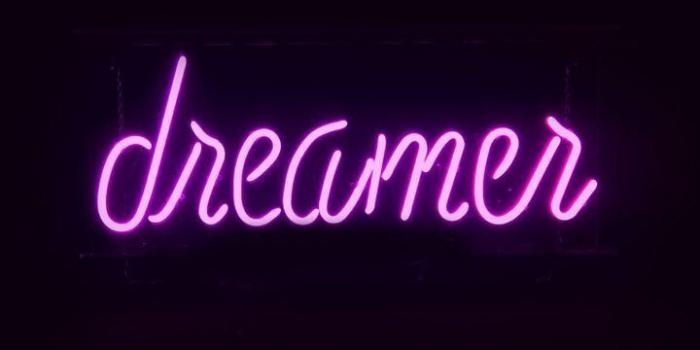 720x1280 dreamer \ neon sign purple | Quotes ❣ | Pozadí v telefonu, Pozadí