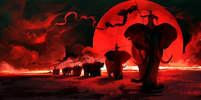 1920x1080 Red Moon [1920x1080] : wallpaper