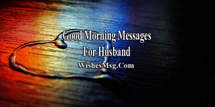 1280x720 Good Morning Message For Husband - Sweet and Romantic