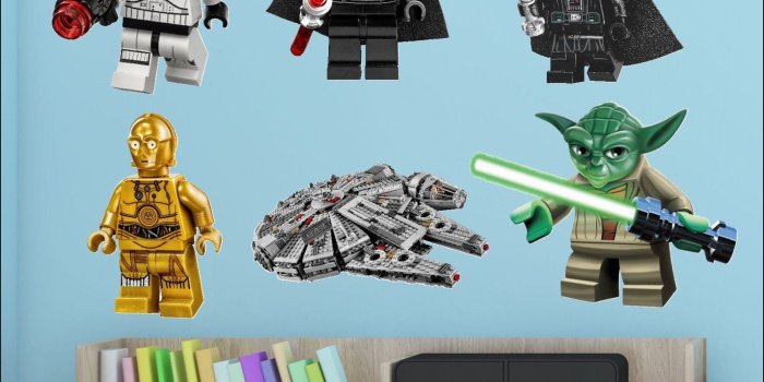 1600x1600 Star Wars Lego Men Bedroom Full Colour Wall Sticker Transfer Individual or  All 6