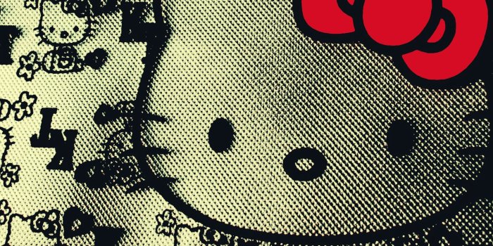 2560x1080 Download wallpaper 2560x1080 hello kitty, illustration, logo, brand