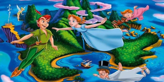 1920x1200 HD wallpaper: Peter Pan Ship Of Captain Hook Wendy John And Michael