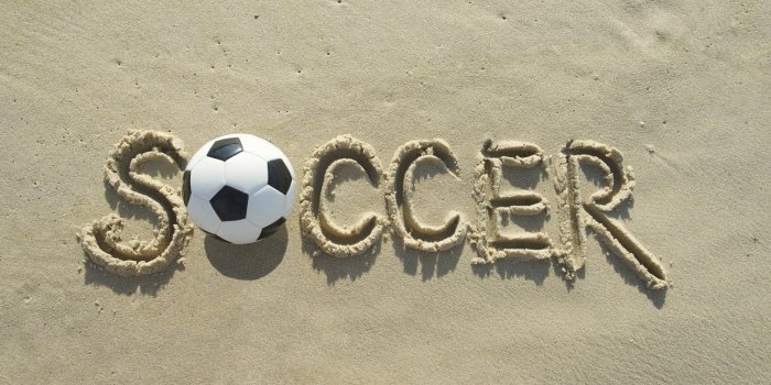 1332x850 Wallpaper sand, beach, the sun, the inscription, football, the ball