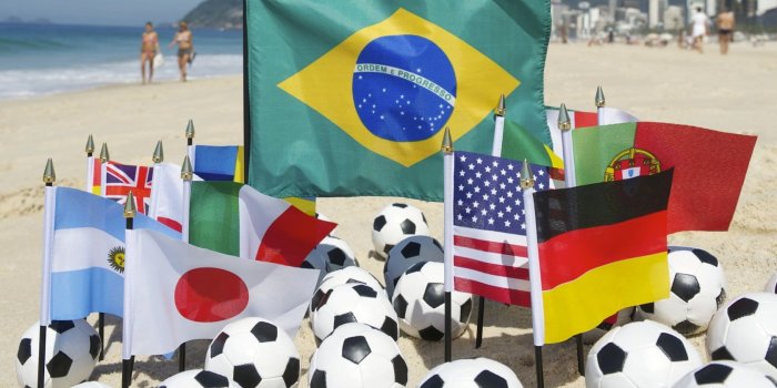 1680x1050 Assorted flags on white sand beach HD wallpaper | Wallpaper Flare