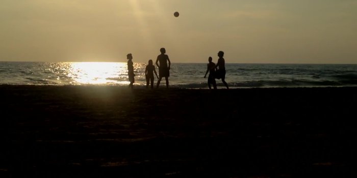 1920x1080 Sunset Beach Soccer - BG Stock